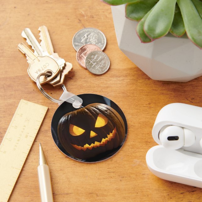 Llavero Mención de calabaza de Halloween, (Escritorio )