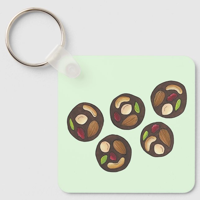Llavero Mendiantes Chocolates franceses chocolate Chocohol (Anverso)