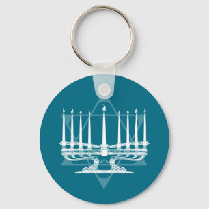 Llavero Menorah y estrella IV