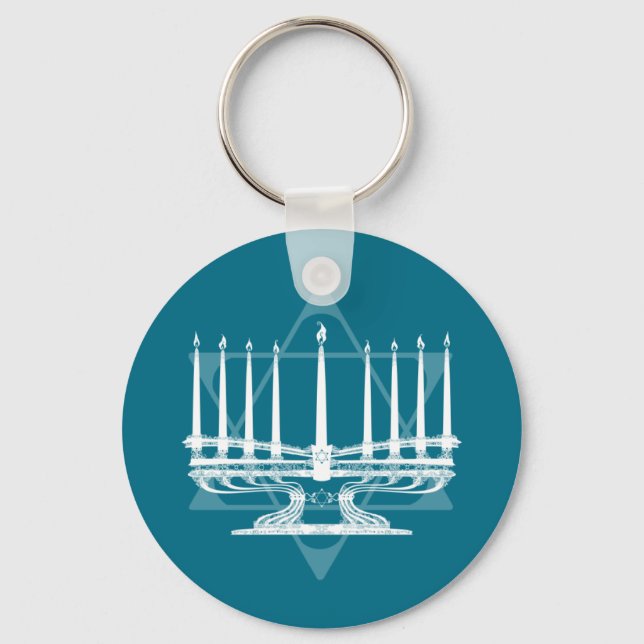Llavero Menorah y estrella IV (Anverso)