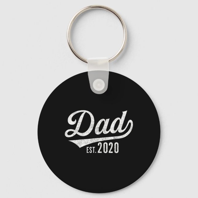 Llavero Mens Dad Est. 2020 Shirt - Expecting Baby Fathers  (Anverso)