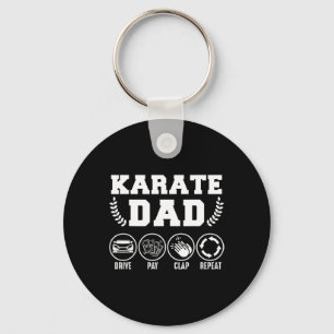 Llavero Mens Karate Dad Drive Pay Clap Repeat Fathers Day