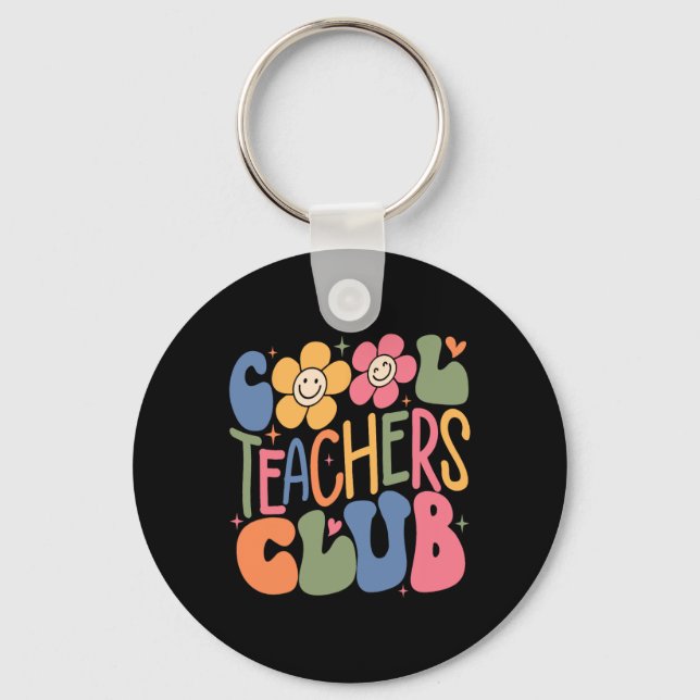 Llavero Mens Women Teacher Cool Teachers Club Ck To School (Anverso)