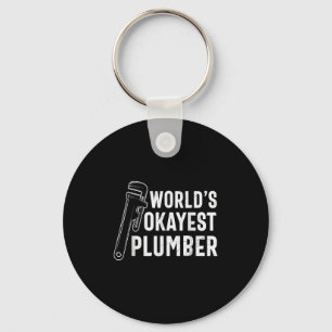 Llavero Mens Worlds Okayest Plumber Funny Plumber Cote Pl