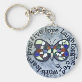 Llavero Mensaje de mariposa