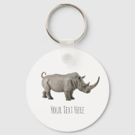 Llavero Mensaje de Personalizado rinoceronte Ilustracion r