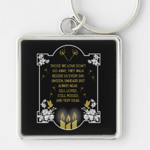 Llavero Mensaje de soporte de condolencia