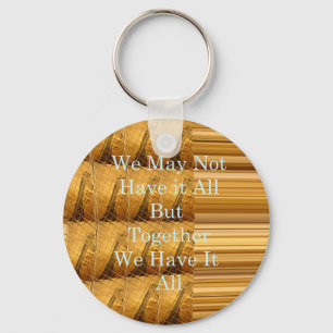 Llavero Mensaje inspirador con diseño de vida salvaje en Á