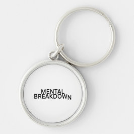 Llavero Mental Breakdown Industrial Metal Keyring for Tech