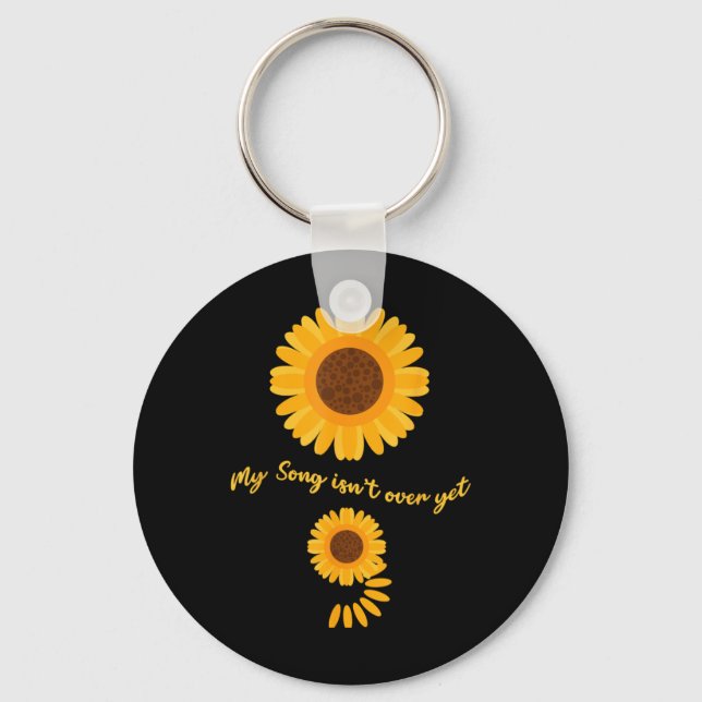 Llavero Mental Health Semicolon Sunflower Suicide Preventi (Anverso)