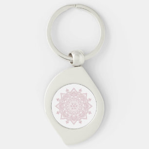 Llavero Mentalidad Mandala Design Keychain Metalizado
