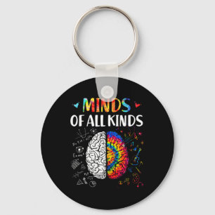 Llavero Mentes De Todo Tipo Neurodiversidad Autismo Concie