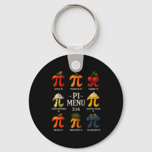 Llavero Menú Pi Día Pi 3.14 Menú Divertido Tarta de Frutas