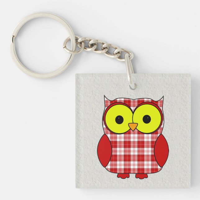 Llavero Menzies Tartan Plaid Owl (Frente)