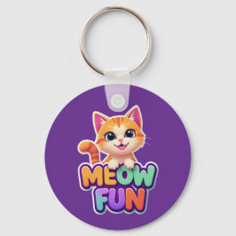 Llavero Meow Fun - Cute Smiling Cat Keychain
