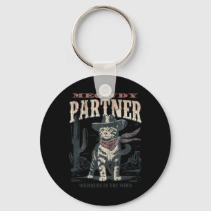 Llavero Meowdy Partner Cowboy Cat Vintage