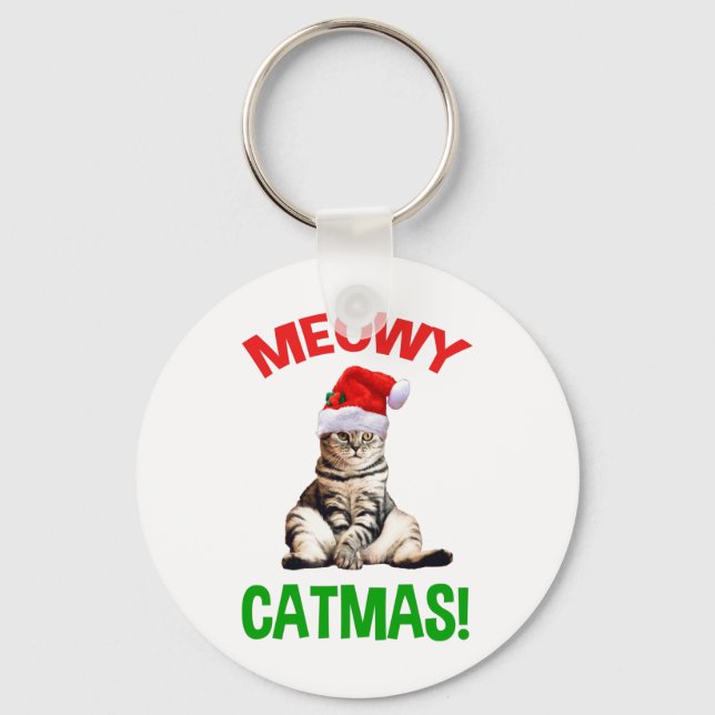 Llavero ¡Meowy Catmas! (Anverso)
