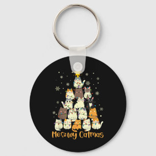 Llavero Meowy Catmas Gato Navidad Árbol de Navidad Xmas Ch