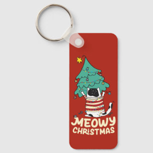 Llavero Meowy Navidades Funny Cat Lover