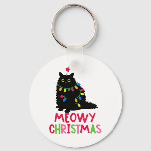 Llavero Meowy Navidades Gato Merry Catmas Funny Familia Ga