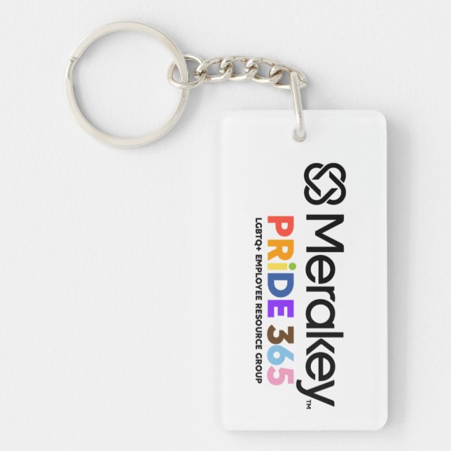 Llavero Merakey PRIDE Rectangle Keychain (Frente)