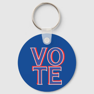 Llavero Mercadería de campaña política de ronda de votació