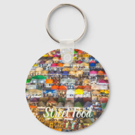 Llavero Mercado de alimentos callejeros Rod Fai Bangkok Ta