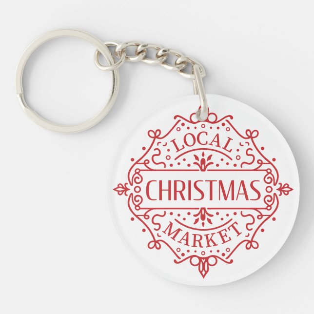 Llavero Mercado de Navidades locales (Frente)