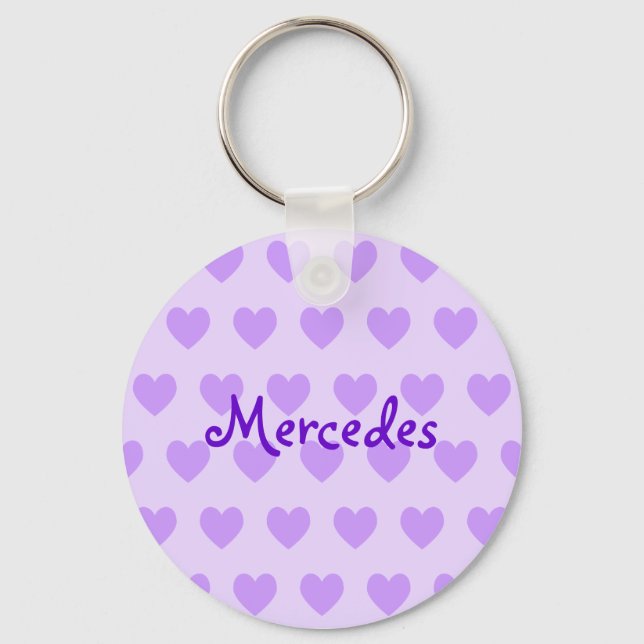 Llavero Mercedes en morado (Anverso)