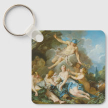 Mercurio confiando el bebé Baccus a las ninfas