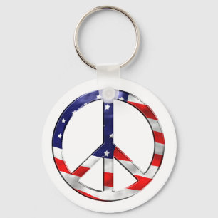 Llavero merica peace sign