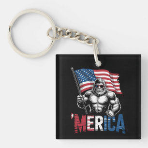 Llavero Merica Pie Grande Bandera Americana Patriótica 4 D
