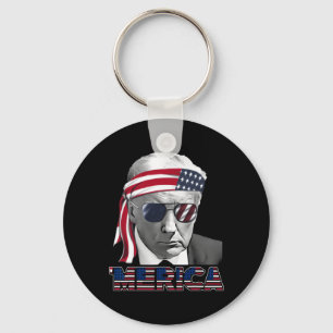 Llavero Merica Trump Feliz 4 De Julio Bandera Norteamerica