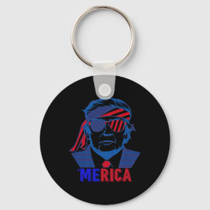 Llavero Merica Trump Feliz 4 De Julio Bandera Norteamerica