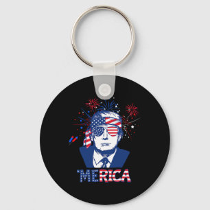 Llavero Merica Trump Feliz 4 De Julio Bandera Norteamerica