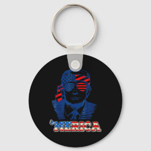 Llavero Merica Trump Feliz 4 De Julio Bandera Norteamerica