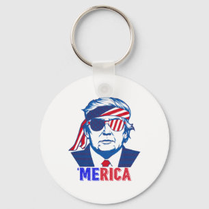 Llavero Merica Trump Feliz 4 De Julio Bandera Norteamerica