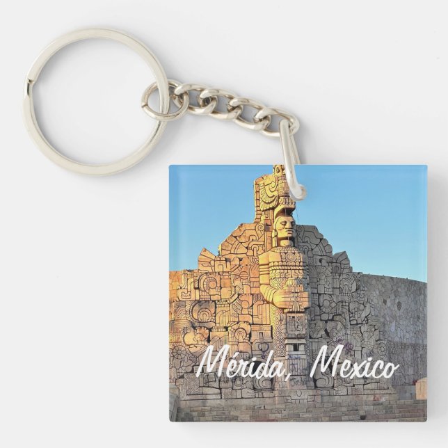 Llavero Mérida, México - Keychain acrílico (Frente)