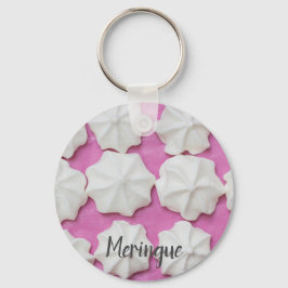 Llavero Meringues en regalo de papel rosa