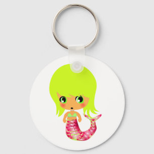 Llavero mermaid mágica chibi 3