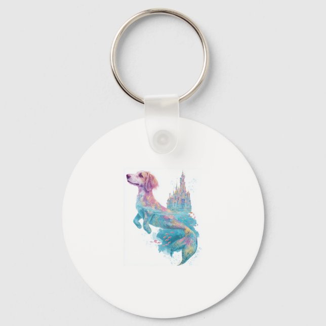 Llavero Mermaid Mutt � perro de fantasía subacuática (Anverso)