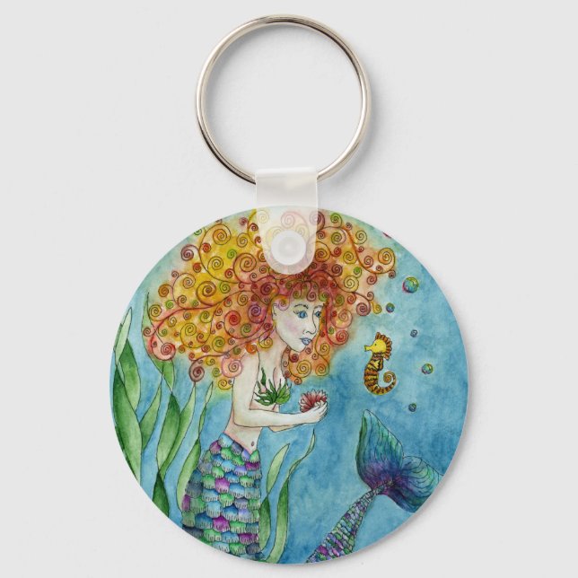 Llavero Mermaid - Seahorse Keychain (Anverso)