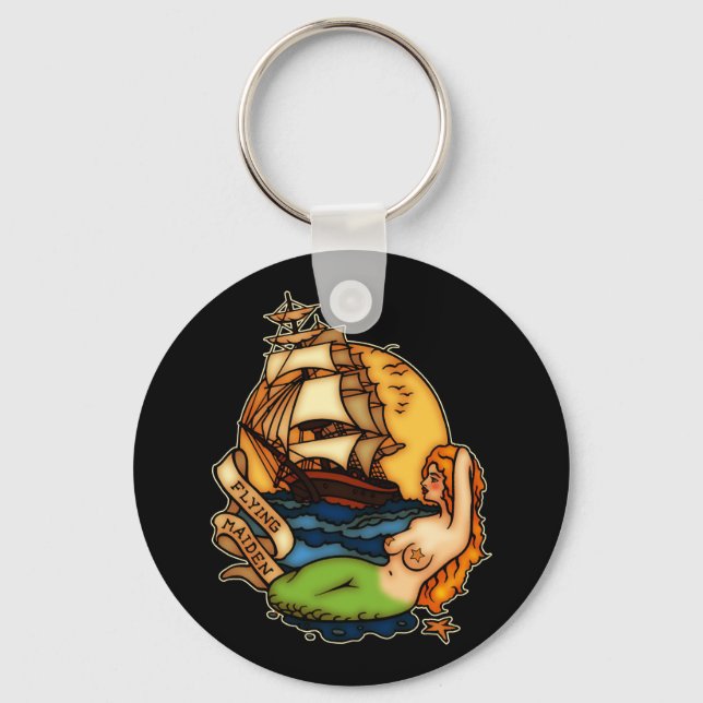 Llavero Mermaid y Barco Pirata (Anverso)
