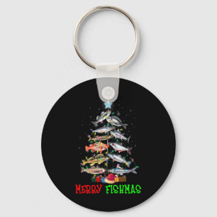 Llavero Merry A Fishmas Gracioso Árbol De Navidad Ilumina