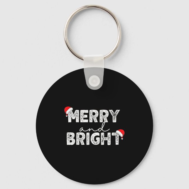 Llavero Merry &amp; Bright And I'm Trying To Feel Merry &a (Anverso)