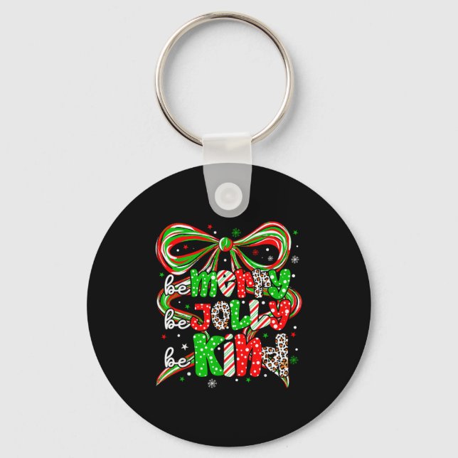 Llavero Merry Be Jolly Be Kind Merry Christmas Teacher Xma (Anverso)