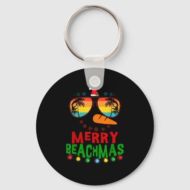 Llavero Merry Beachmas Trocal Christmas Hawaii Snowman Bea (Anverso)