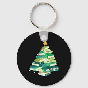 Llavero Merry Bookmas Boys Pine Tree Fun Leer Lover Ch