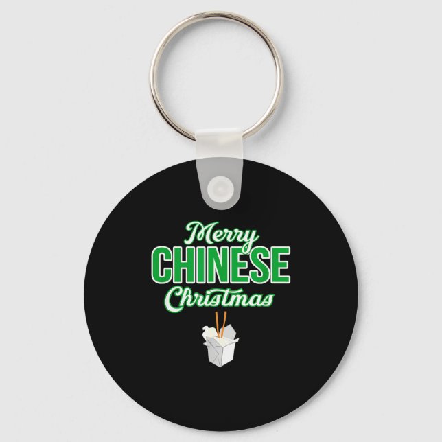 Llavero Merry Chinese Christmas Xmas Funny Restaurant Take (Anverso)