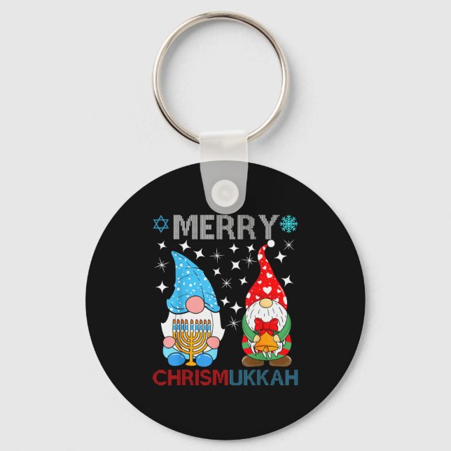 Llavero Merry Chrismukkah Funny Gnomes Christmas And Hanuk (Anverso)